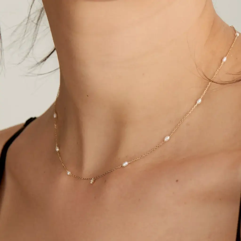 Basic Fine Choker Necklace - 14K Rose Gold | MOSUO Jewellery | Wolf & Badger